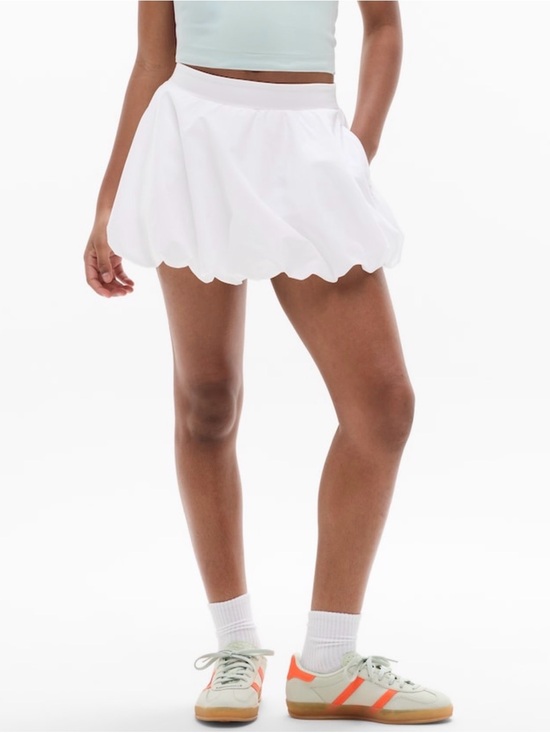 Athleta Other - NWT Athleta Girl Bubble Hem Parachute White Skort Sz 16.